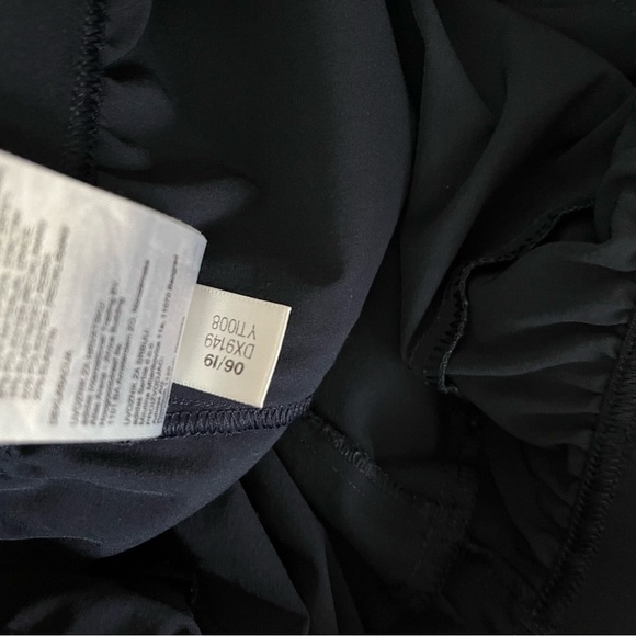 ADIDAS sz S Navy Blue Pants DX9149 3 Stripes Elastic Waist Ankle Zipper - Picture 12 of 12